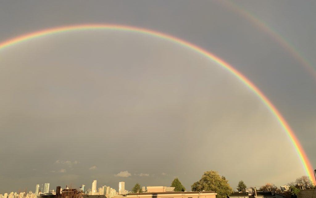 Double rainbow as seen from Pace Creative office window