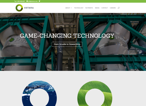 Ostara’s Website design prior to the Digital Brand Strategy Refresh