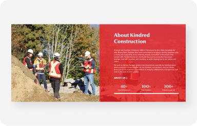 Case study for Kindred Construction